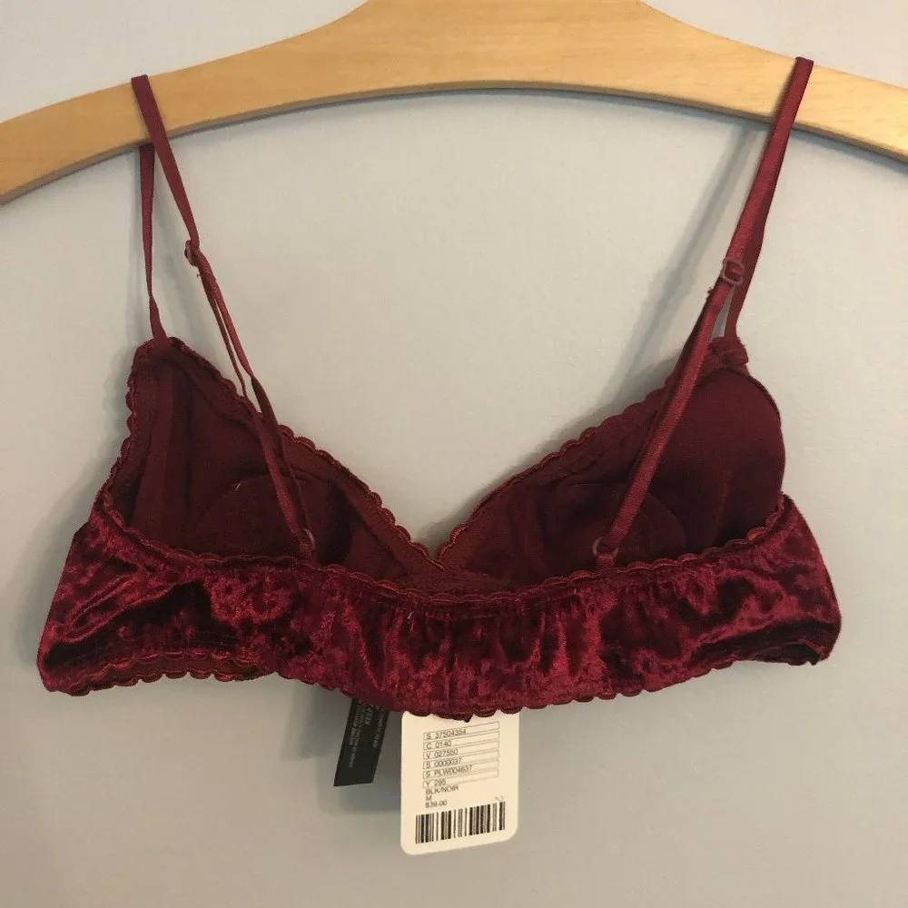 Urban Outfitters Moon + Star Velvet Bralette